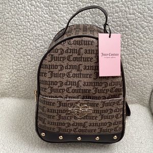 Juicy Couture Glam Backpack, Taupe Brown, NWT